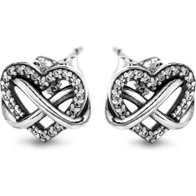 Pandora Sparkling Double Hoop Earrings (292667C01) Women JEWELRY