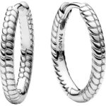 Pandora Moments Small Charm Hoop Earrings (292728C00) Women JEWELRY