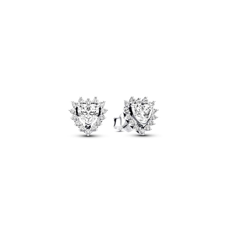 Pandora Jewels Sparkling Heart Halo Stud (293097C01)  JEWELRY