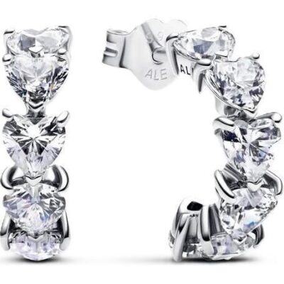 Pandora Jewelry Sparkling Double Hoop Earrings (293657C01) Women JEWELRY