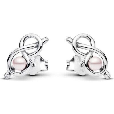 Pandora Jewelry Infinity Knot Stud Earrings (293761C01) Women JEWELRY