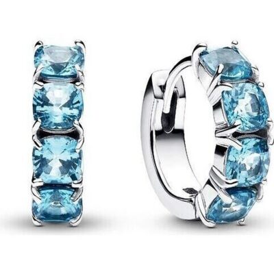 Pandora Jewelry Sparkling Double Hoop Earrings (293851C01) Women JEWELRY