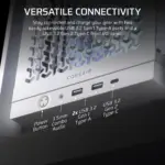 Corsair FRAME 4000D RS ARGB White Mid-Tower PC Case; 2x 3.5'' |  2x 2.5'' Drive Bays; Up to 360mm Radiator; 3x RS ARGB PWM Fans; (CC-9011297-WW)