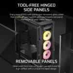 Corsair iCUE LINK 5000T LX RGB Mid-Tower PC Case; Black