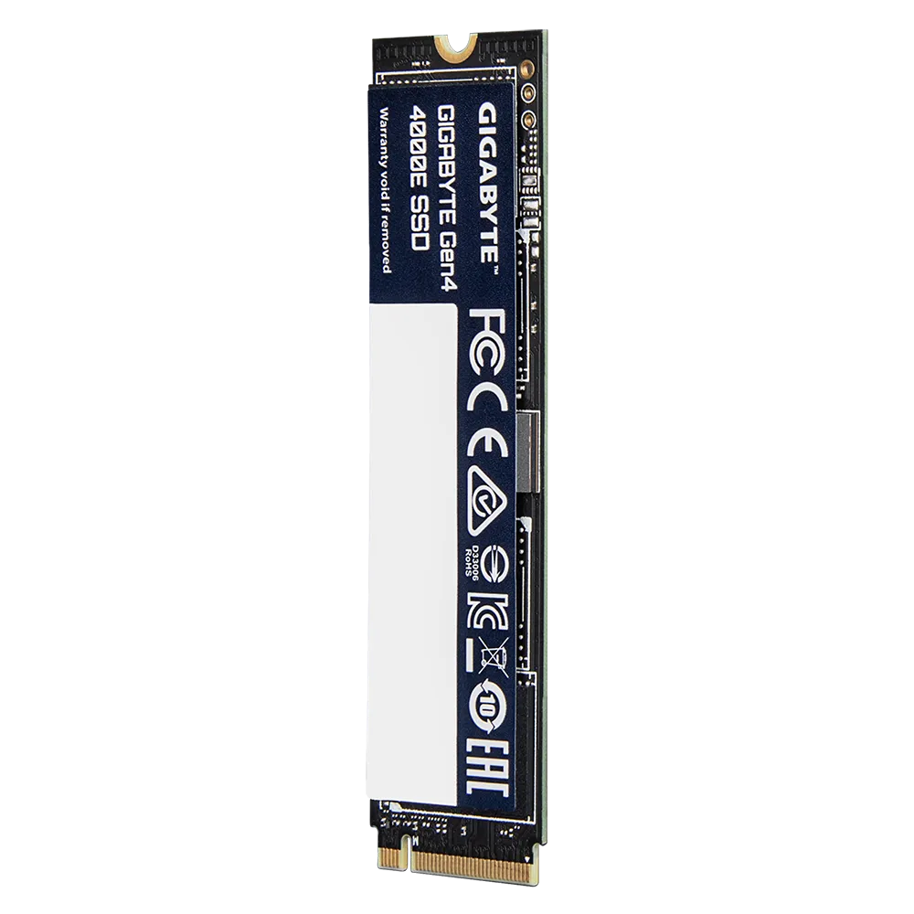 GIGABYTE 1TB Gen 4 4000E SSD; SEQ Read Up to 4000 MB/s / Write Up to 3900MB/s; Limited 3-years warranty. 1 GIGABYTE 1TB Gen 4 4000E SSD; SEQ Read Up to 4000 MB/s / Write Up to 3900MB/s; Limited 3-years warranty.