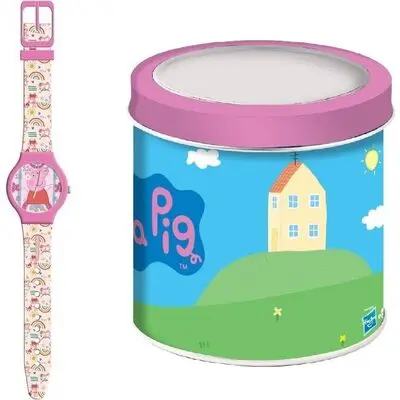 Kid Watch Peppa Pig - Tin Box (482785) Unisex WATCHES