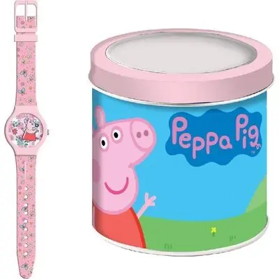 Kid Watch Peppa Pig - Tin Box (482823) Unisex WATCHES
