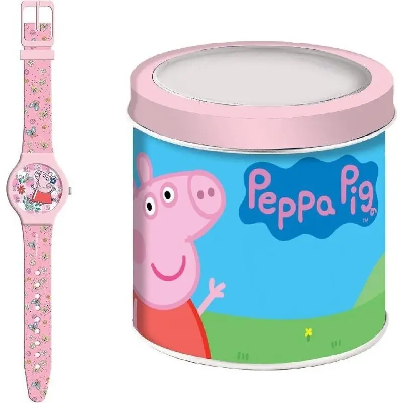 Kid Watch Peppa Pig - Tin Box (482823) Unisex WATCHES