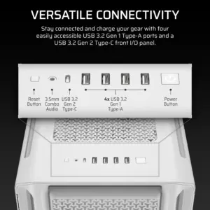 5000T Mid-Tower PC Case; White