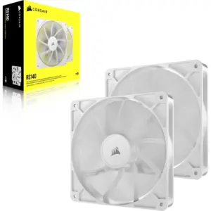 Corsair RS140 140mm PWM Fans Dual Pack – White