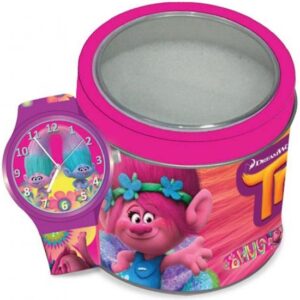 Walt Disney Kid Watch Trolls - Tin Box (504602) Unisex WATCHES