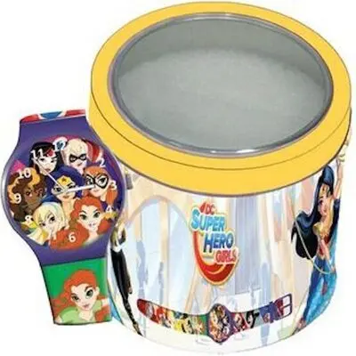Kid Watch Super Hero Girls - Tin Box ***special Price*** (504919) Unisex WATCHES