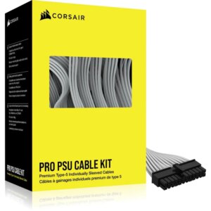 Corsair Premium Individually Sleeved DC Cable Pro Kit; Type 5 (Shift and SL PSU); WHITE (CP-8920293)
