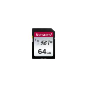 TRANSCEND 300S 64GB UHS-I CLASS 10 U1 V10 SDXC CARD -3D NAND