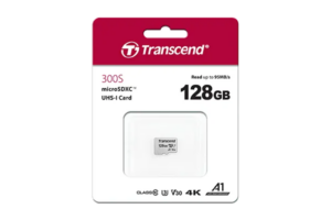 TRANSCEND 128GB MICRO SDXC C 10 UHS-I U1/U3 V30 A1 WITH ADAPTOR