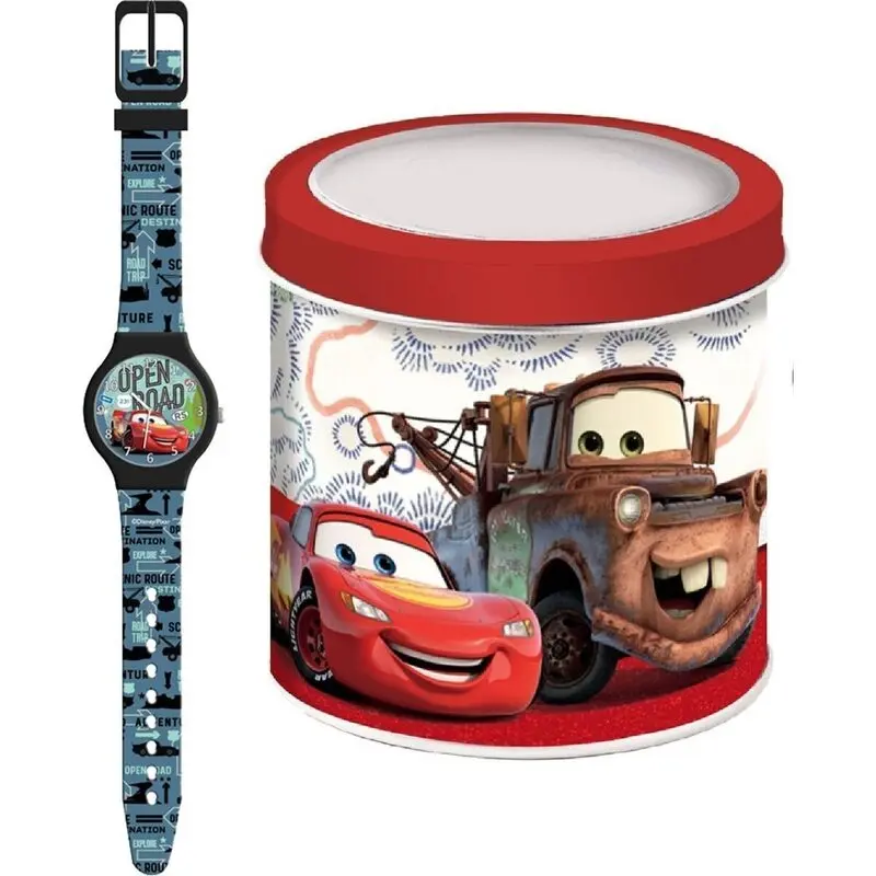 Disney Kid Watch Cars - Tin Box (563503) Unisex WATCHES
