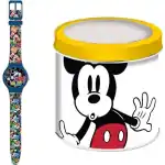 Disney Kid Watch Mickey Mouse - Tin Box (563506) Unisex WATCHES
