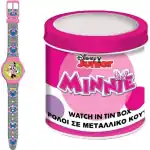Disney Kid Watch Minnie - Tin Box (564602) Unisex WATCHES