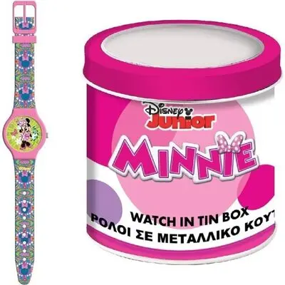Disney Kid Watch Minnie - Tin Box (564602) Unisex WATCHES