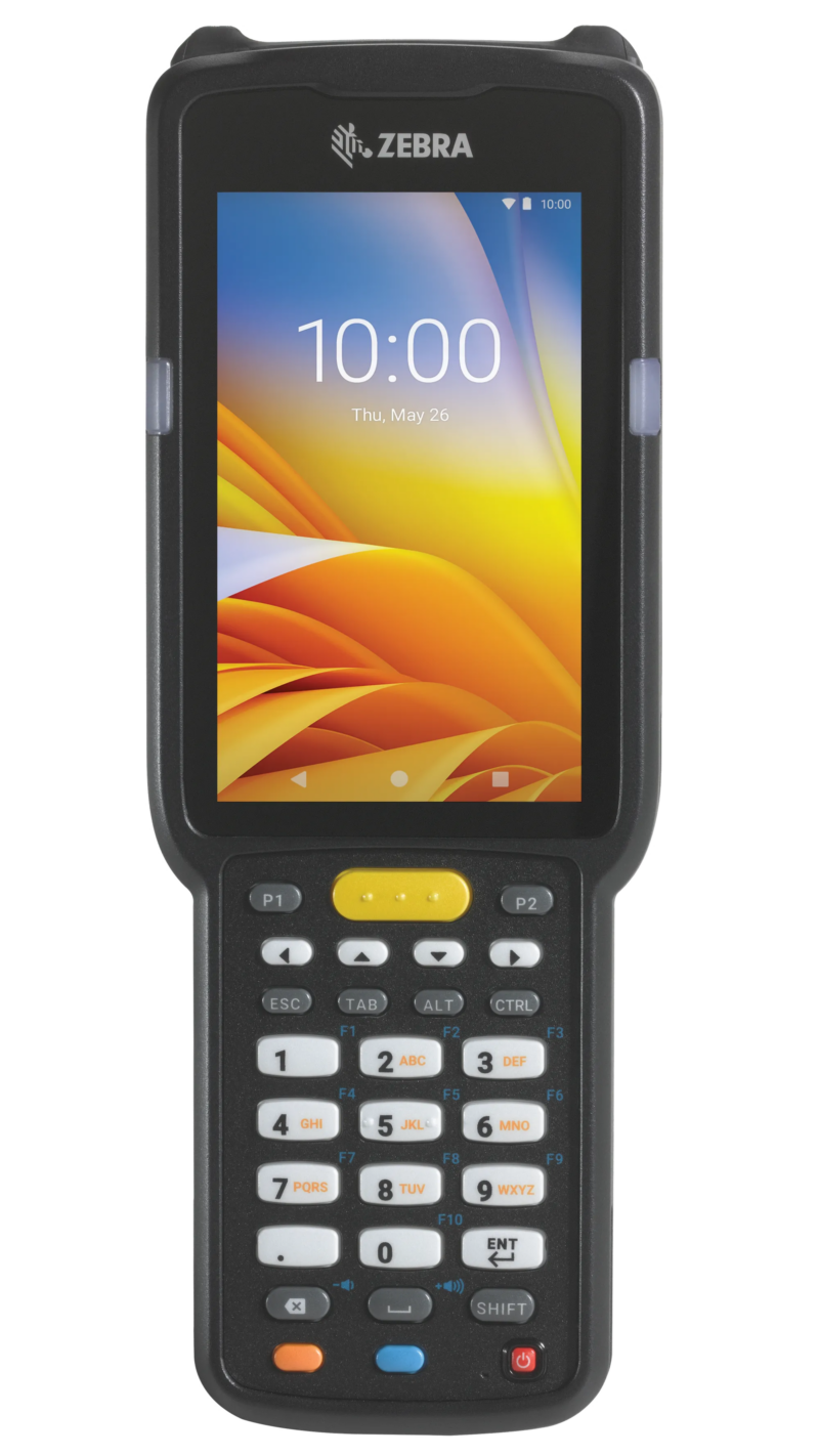 Zebra Brick Straight Shooter; 802.11 a/b/g/n/ac; Bluetooth; 2D SE4770; 4.0'' display; 38 Key; Extended Capacity Battery; Android