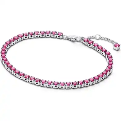 Pandora Jewelry Sparkling Pink Tennis Bracelet (591469C04-18) Women JEWELRY Pandora Jewelry Sparkling Pink Tennis Bracelet (591469C04-18) Women JEWELRY