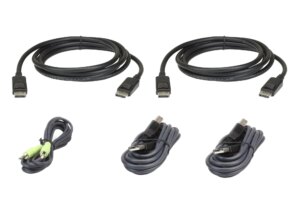 ATEN 1.8M Dual Display DisplayPort Secure KVM Cable Kit