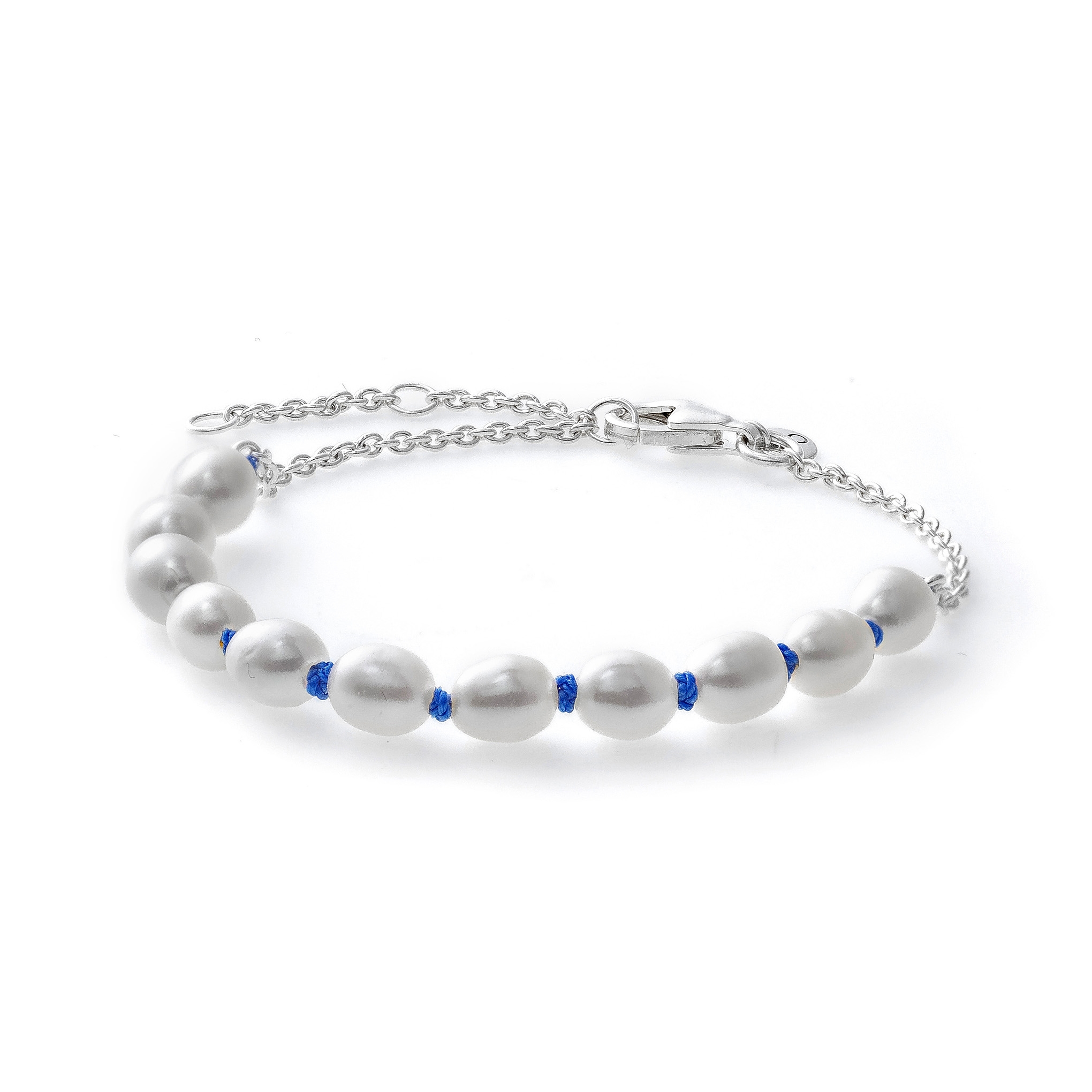 Pandora Jewels Treated Freshwater Cultured Pearl Blue Cord - Size 18 ***special Price*** (591689C01-18) Women's JEWELRY