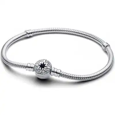 Pandora Moments North Star Clasp Snake Chain - Size 20 (593584C01-20) Women JEWELRY