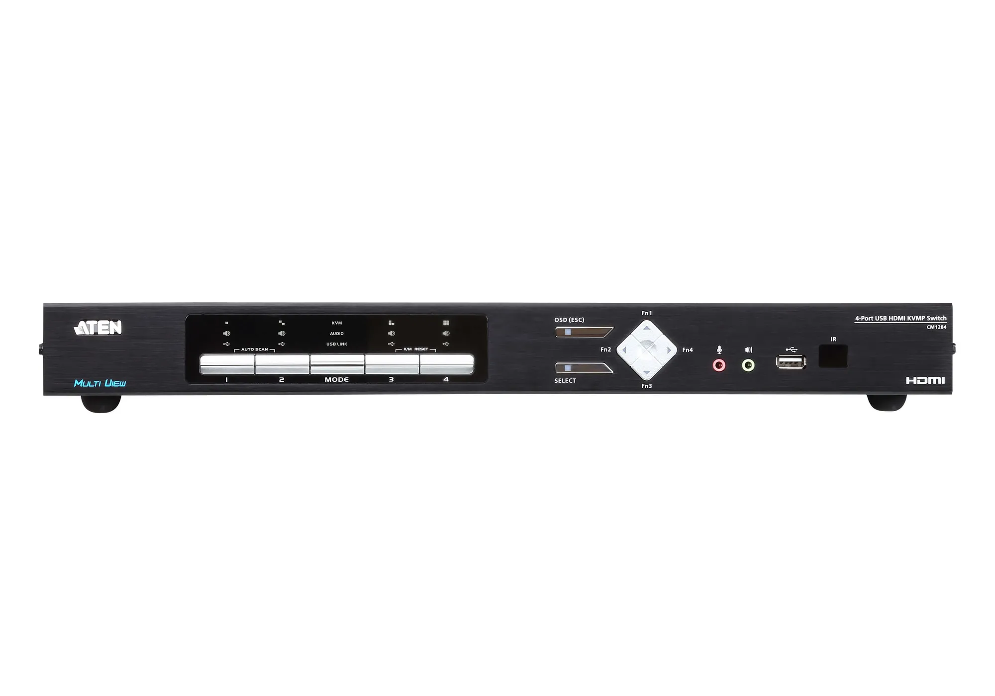 ATEN 4-Port USB HDMI Multi-View KVMP Switch. (inlc. cables & Rack kit) - Image 4