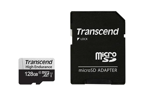 TRANSCEND 350V 128GB HIGH ENDURANCE MICRO SD UHS-I U1 CLASS10 - READ 100 MB/S - WRITE 45MB/S - WITH SD ADPTOR - Image 4