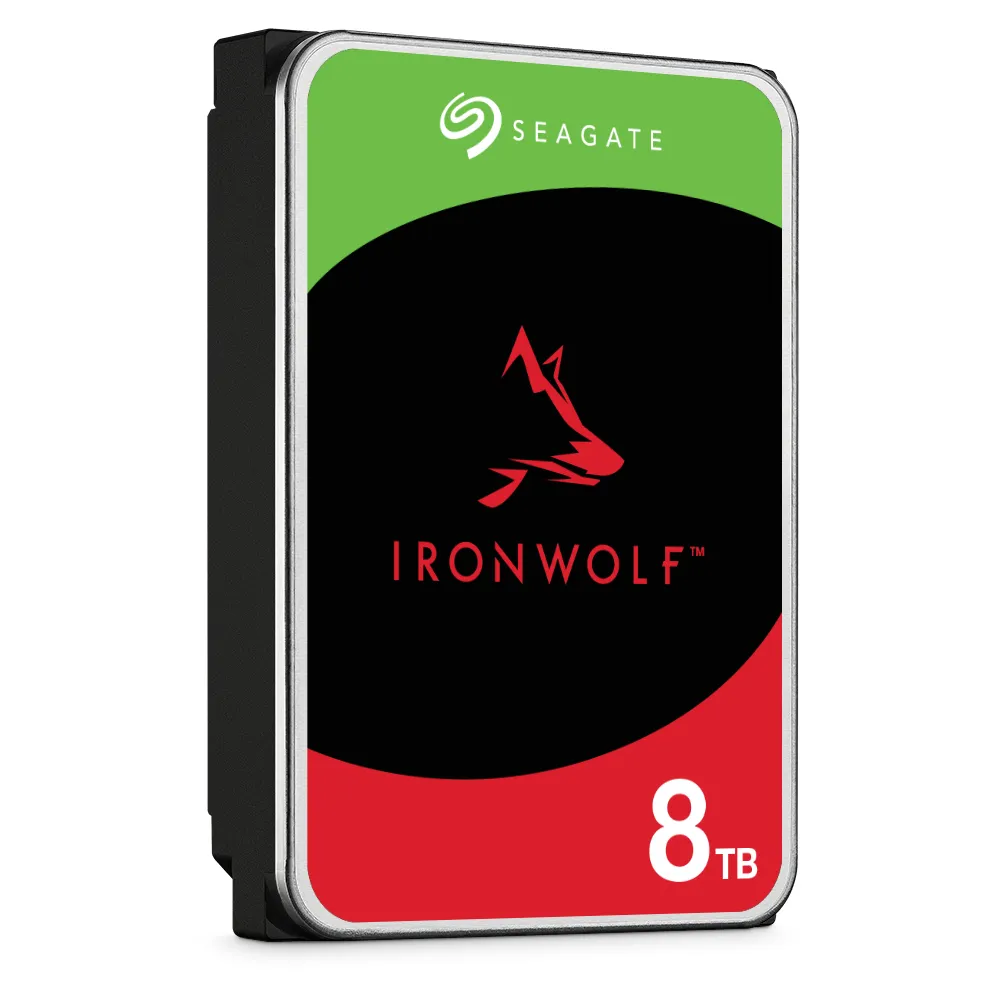 Seagate Ironwolf ST8000VN002 8TB 3.5'' HDD NAS Drives; SATA 6GB/s Interface; 1-8 Bays Supported; MUT: 180TB/Year; RV: Yes; Dual - Image 3