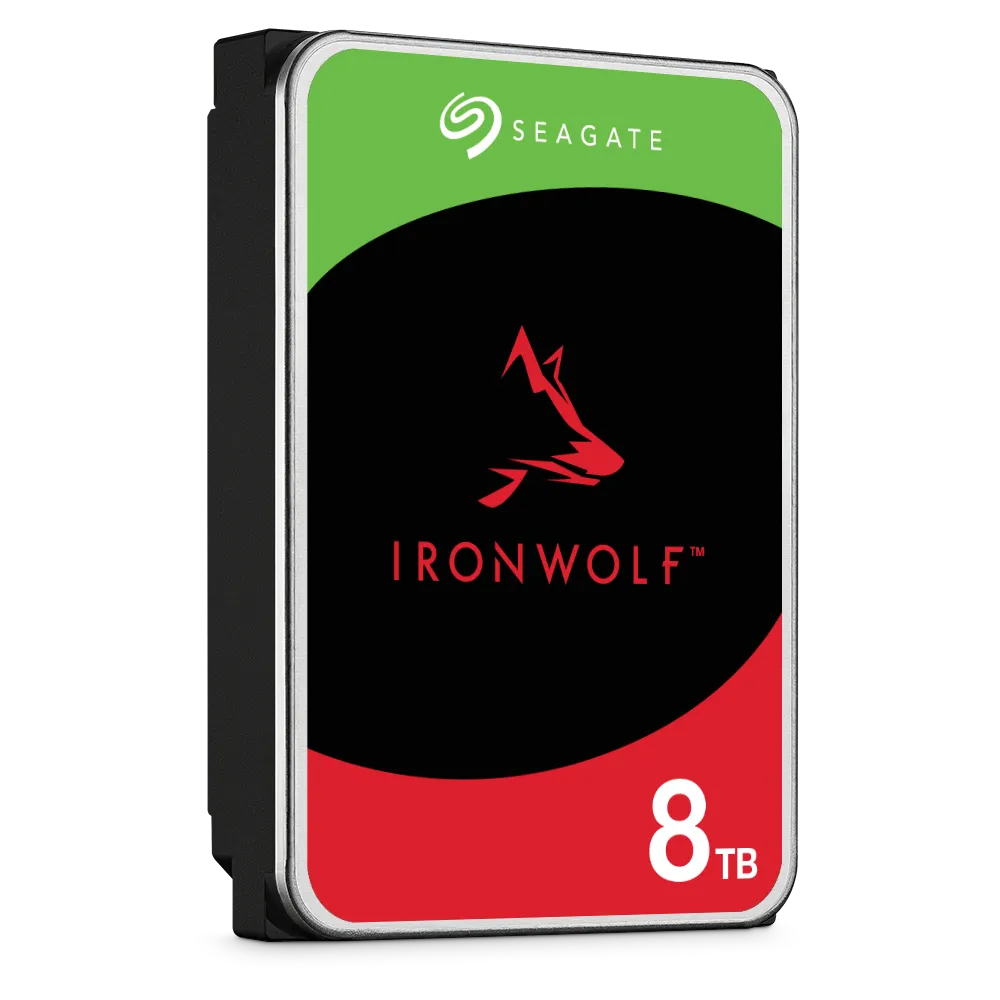 Seagate Ironwolf ST8000VN002 8TB 3.5'' HDD NAS Drives; SATA 6GB/s Interface; 1-8 Bays Supported; MUT: 180TB/Year; RV: Yes; Dual - Image 4