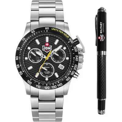 JDM Military Charlie ll JDM-WG017-01 Men's Watch Chronograph Gift Set