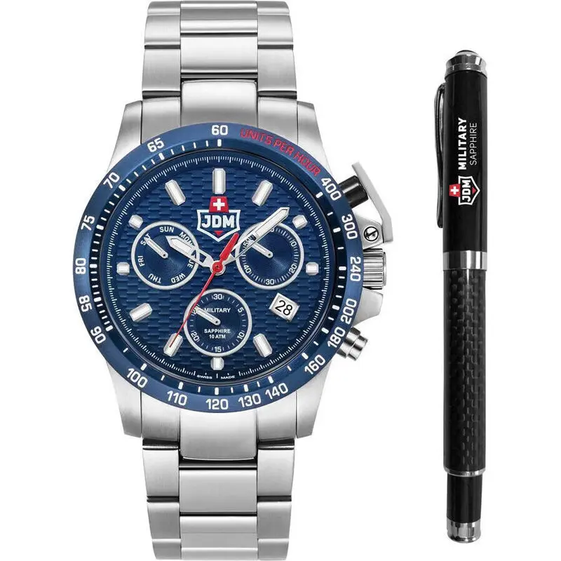 JDM Military Charlie ll JDM-WG017-02 Men's Watch Chronograph Gift Set