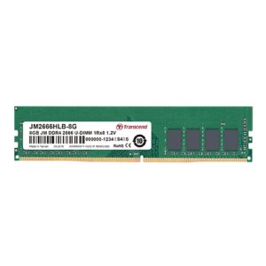 TRANSCEND 16GB JET MEMORY DDR4 2666MHZ DESKTOP U-DIMM 2RX8 1GX8 CL19