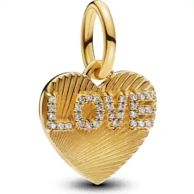 Pandora Charms Engravable Love Heart Dangle (763604C01) Women JEWELRY