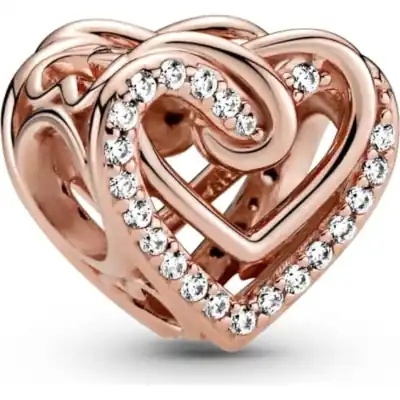 Pandora Charms Sparkling Entwined Hearts (789270C01) Women JEWELRY