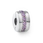 Pandora Charms Pink Sparkling Row Clip (791972PCZ) Women's JEWELRY