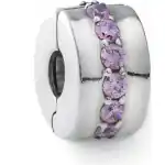 Pandora Charms Pink Sparkling Row Clip (791972PCZ) Women JEWELRY