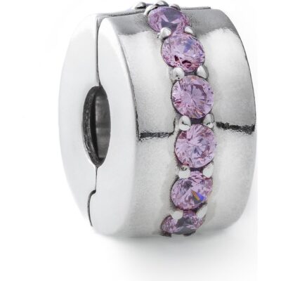 Pandora Charms Pink Sparkling Row Clip (791972PCZ) Women JEWELRY