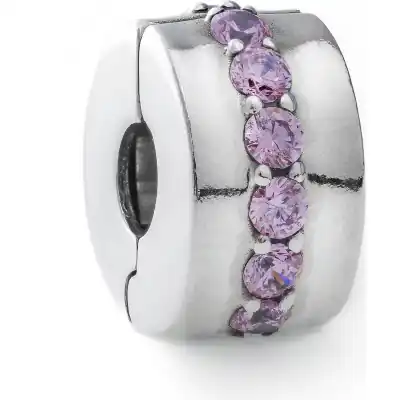 Pandora Charms Pink Sparkling Row Clip (791972PCZ) Women JEWELRY