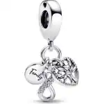 Pandora Family Infinity Triple Dangle Charm (792201C01) Women JEWELRY
