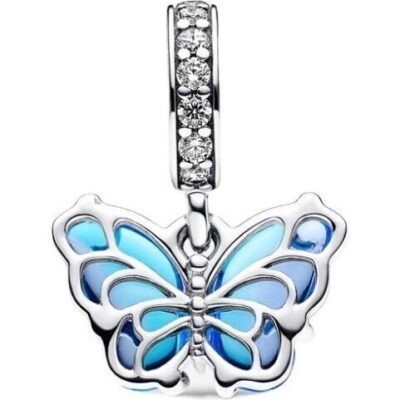 Pandora Blue Murano Glass Butterfly Dangle Charm (792698C01) Women JEWELRY