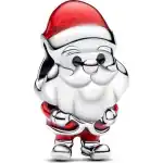 Pandora Charms Playful Santa (793593C01) Women JEWELRY
