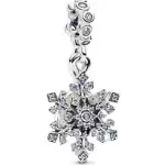 Pandora Jewelry Opalescent Snowflake Double Dangle Charm (794142C01) Women JEWELRY