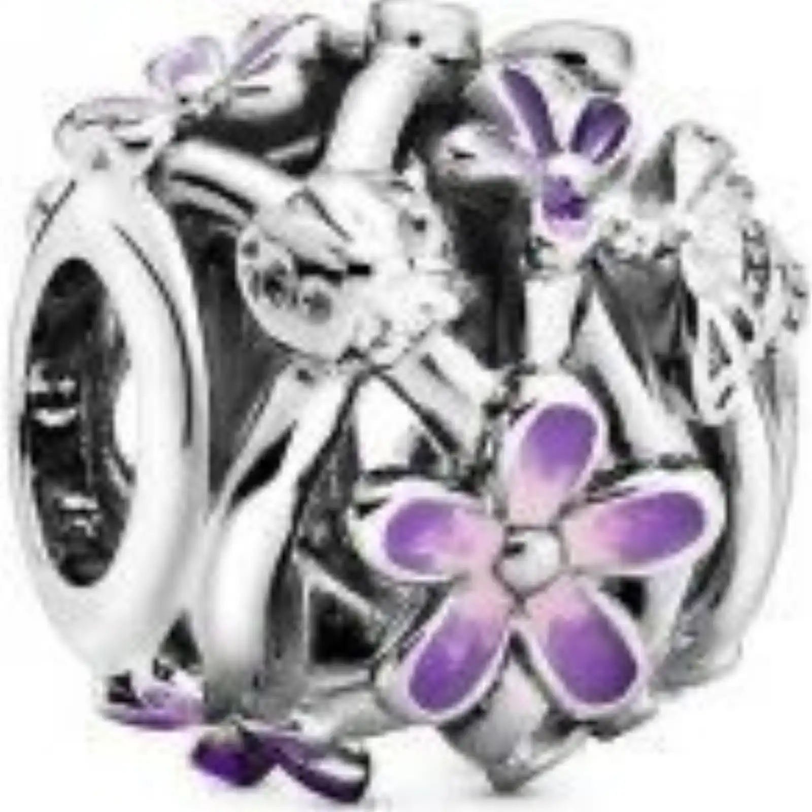 Pandora Jewelry Openwork Purple Daisy Charm (798772C02) Women JEWELRY