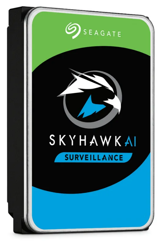 Seagate Skyhawk AI ST8000VE001. 8TB 3.5'' HDD Surveillance Drives; SATA 6GB/s Interface; 256MB Cache; RPM: 7200; 4KN