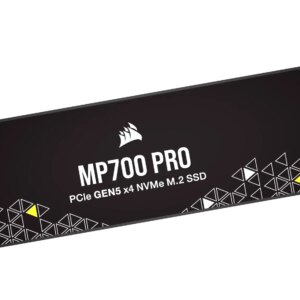 Corsair MP700 PRO 1TB M.2 NVMe PCIe Gen. 5 x4 SSD (no heatsink); Read Up To 11 700MB/s; Write up to 9600MB/s