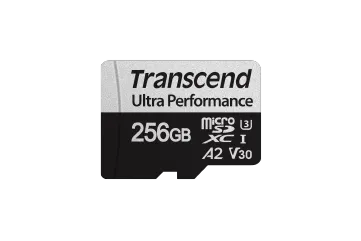 TRANSCEND 340S 256GB ULTRA PERFROMANCE MICRO SD UHS-I U3 V30 A2 C10 - READ 160 MB/S - WRITE 125MB/S - WITH SD ADPTOR - Image 2