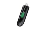 TRANSCEND 64GB JF790 USB C (5Gpbs) CAPLESS FLASH DRIVE - BLACK AND GREEN